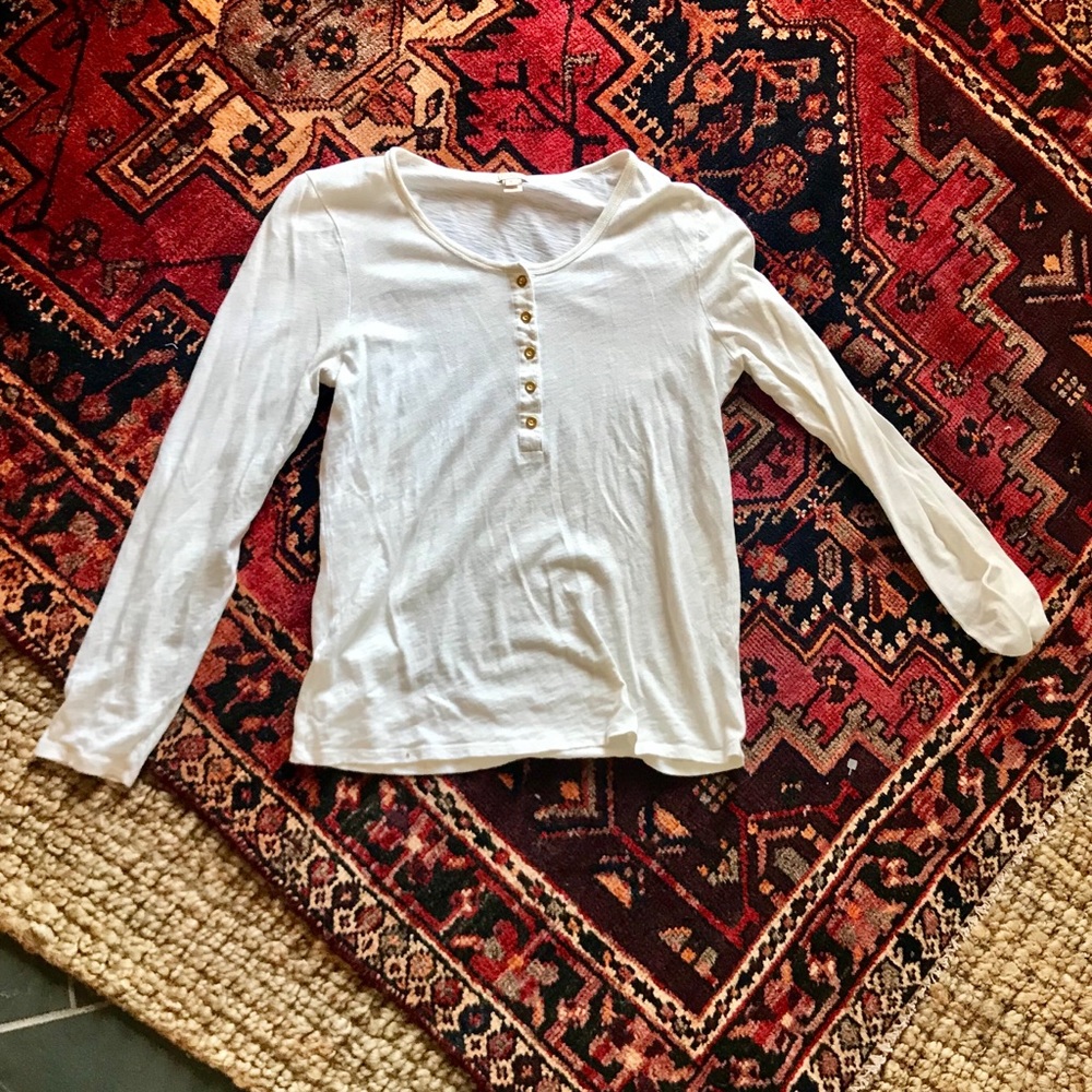J. Crew Cream Henley